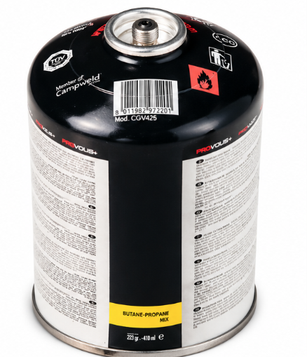 Rezerva gaz 500g cu FILET pentru arzator camping NEAGRA MX1584